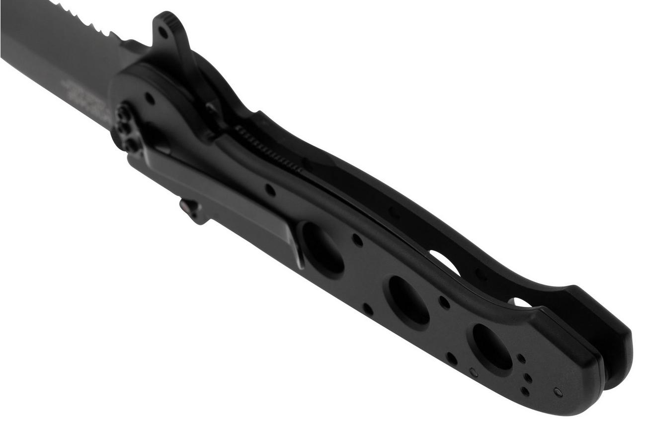 CRKT M16-14SF Black Aluminum, Triple Point Serrations, zakmes, Kit Carson Design