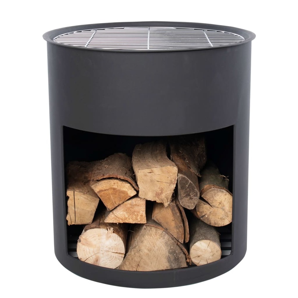 Tonneau à feu milshire noir acier
