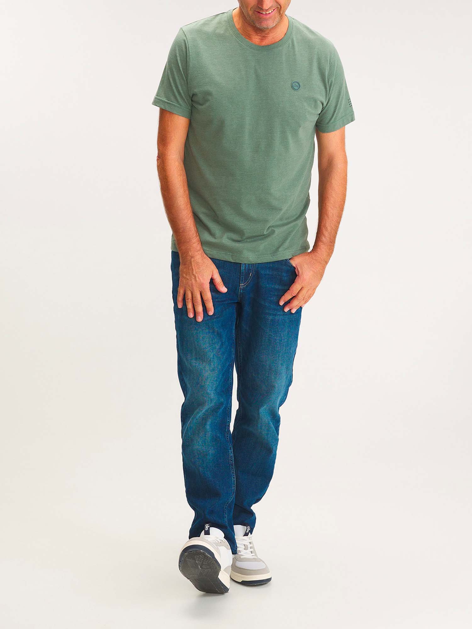 Tee Shirt Homme Manches Courtes Vert