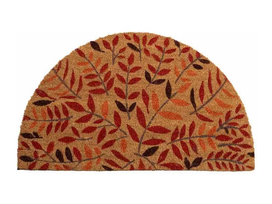 Tapis en PVC imprimé marron 45x75