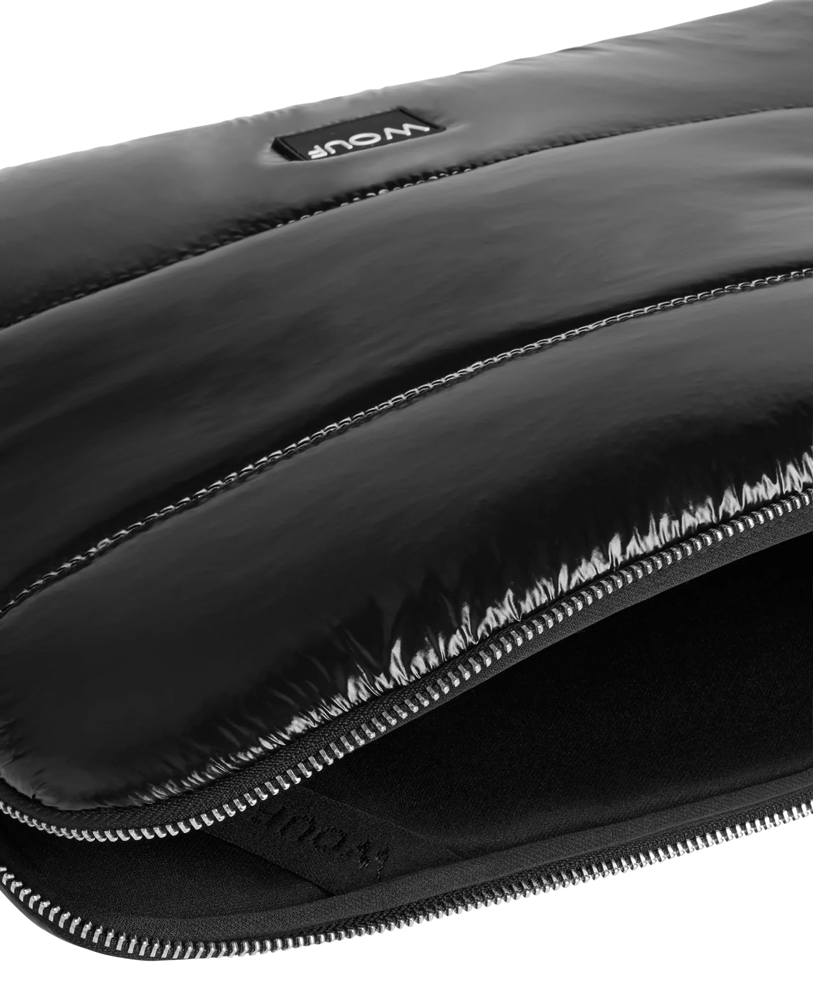 Wouf  Black Glossy computersleeve - 13