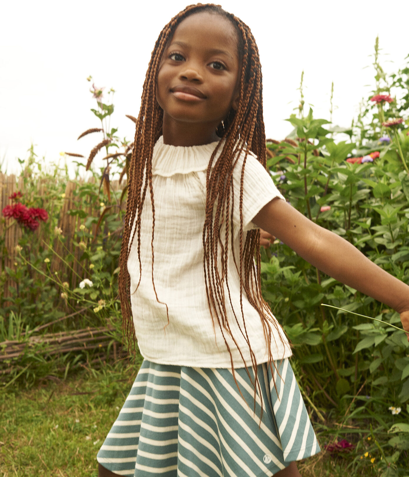 Jupe en coton enfant fille