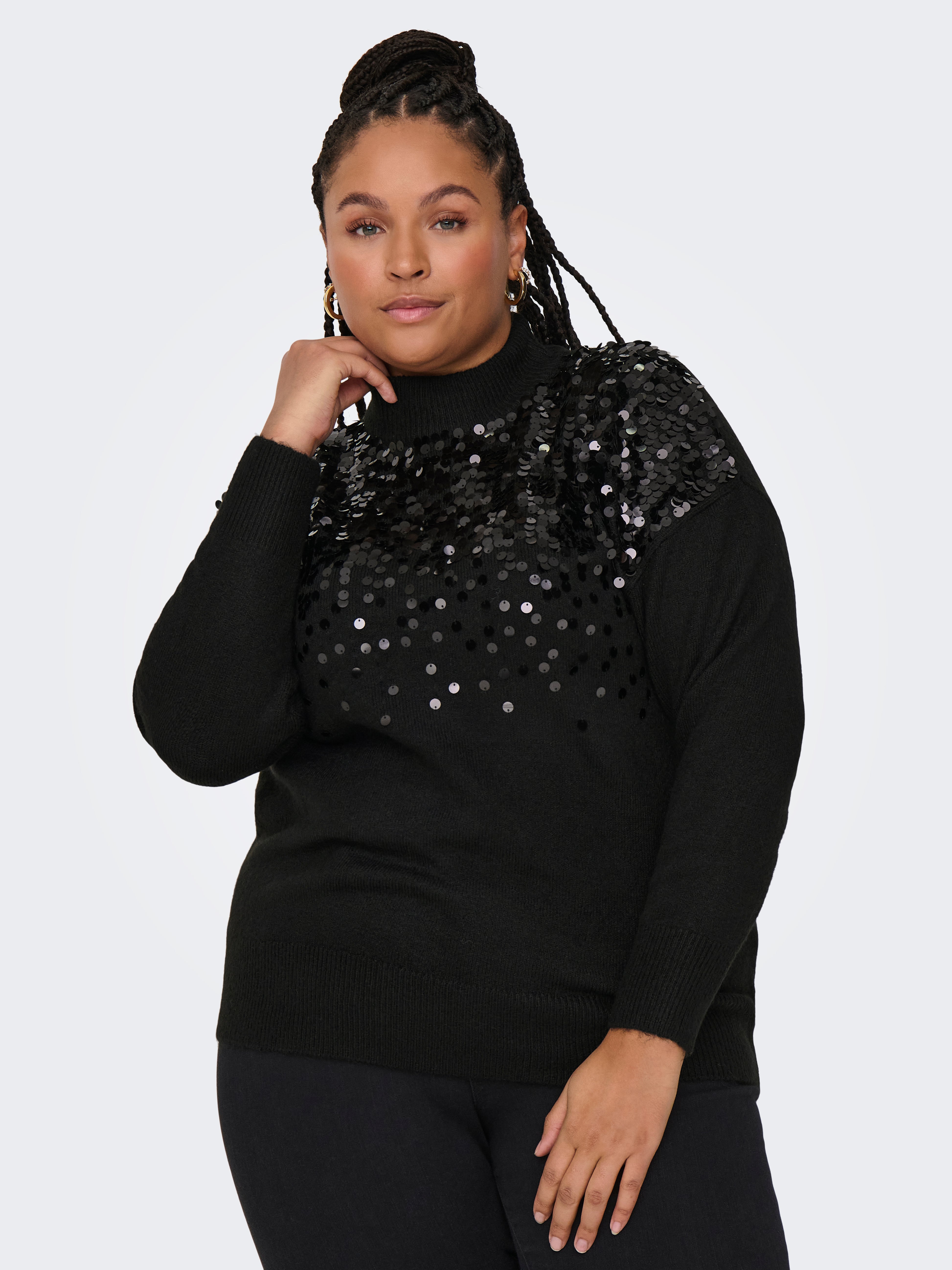 CARALBA Strickpullover Black