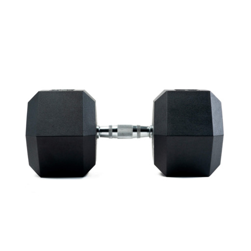 Halteres hexagonais de borracha Bodytone 42 kg (par)