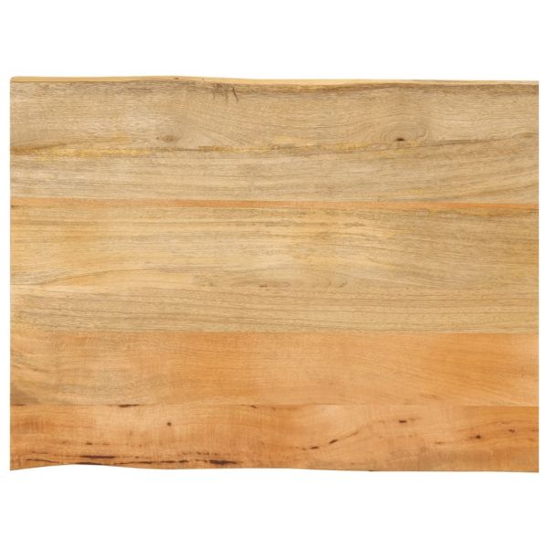 vidaXL Tampo de Mesa com Borda Viva 70x60x3,8 cm Mangueira Maciça - 1056045846