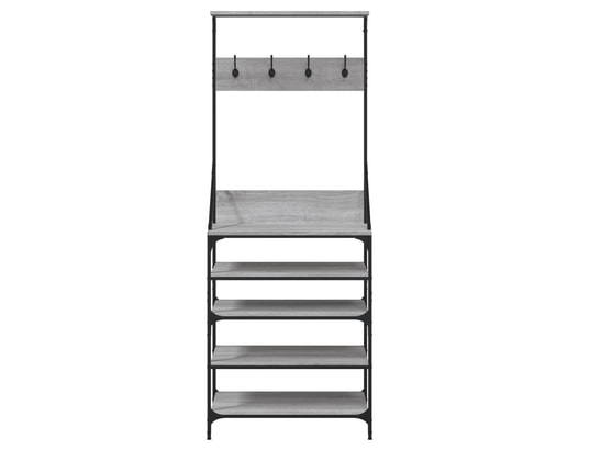 VIDAXL - Penderie Porte-vêtements et rangement des chaussures sonoma gris