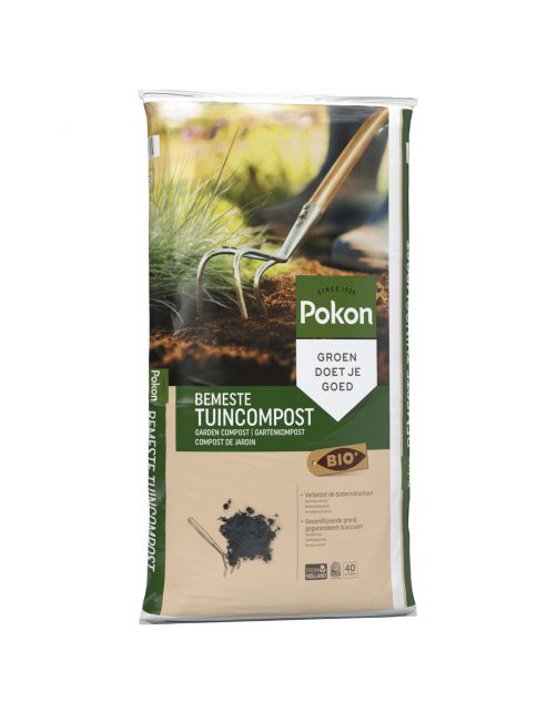 Pokon Bemeste Tuincompost Bio - Potgrond Turf - 40 l