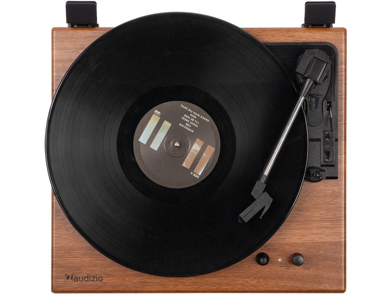 Audizio Plattenspieler mit Bluetooth RP112L Dunkelbraun Plattenspieler mit Bluetooth-Streaming