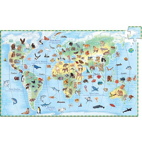 Djeco puzzel observation werelddieren (100st)