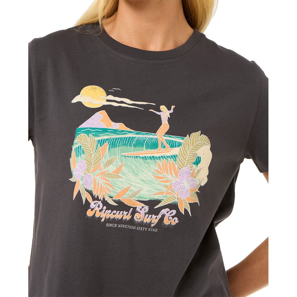 Rip Curl Gliding Standard T-Shirt Damen washed black