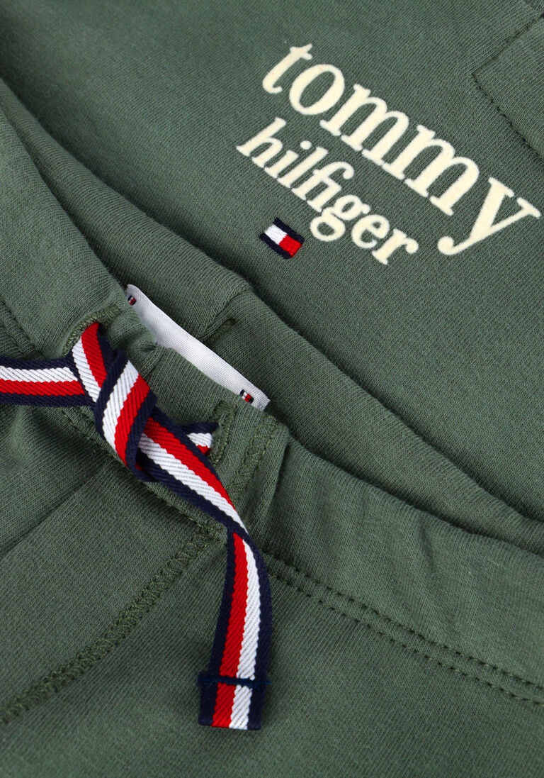 TOMMY HILFIGER donkergroene tommy hilfiger  baby graphic logo hooded set