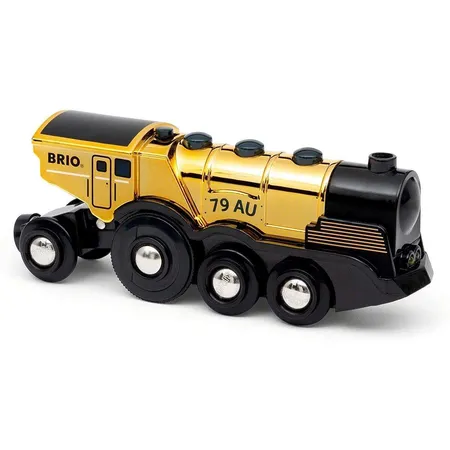 BRIO Goldene Batterielok mit Licht und Sound