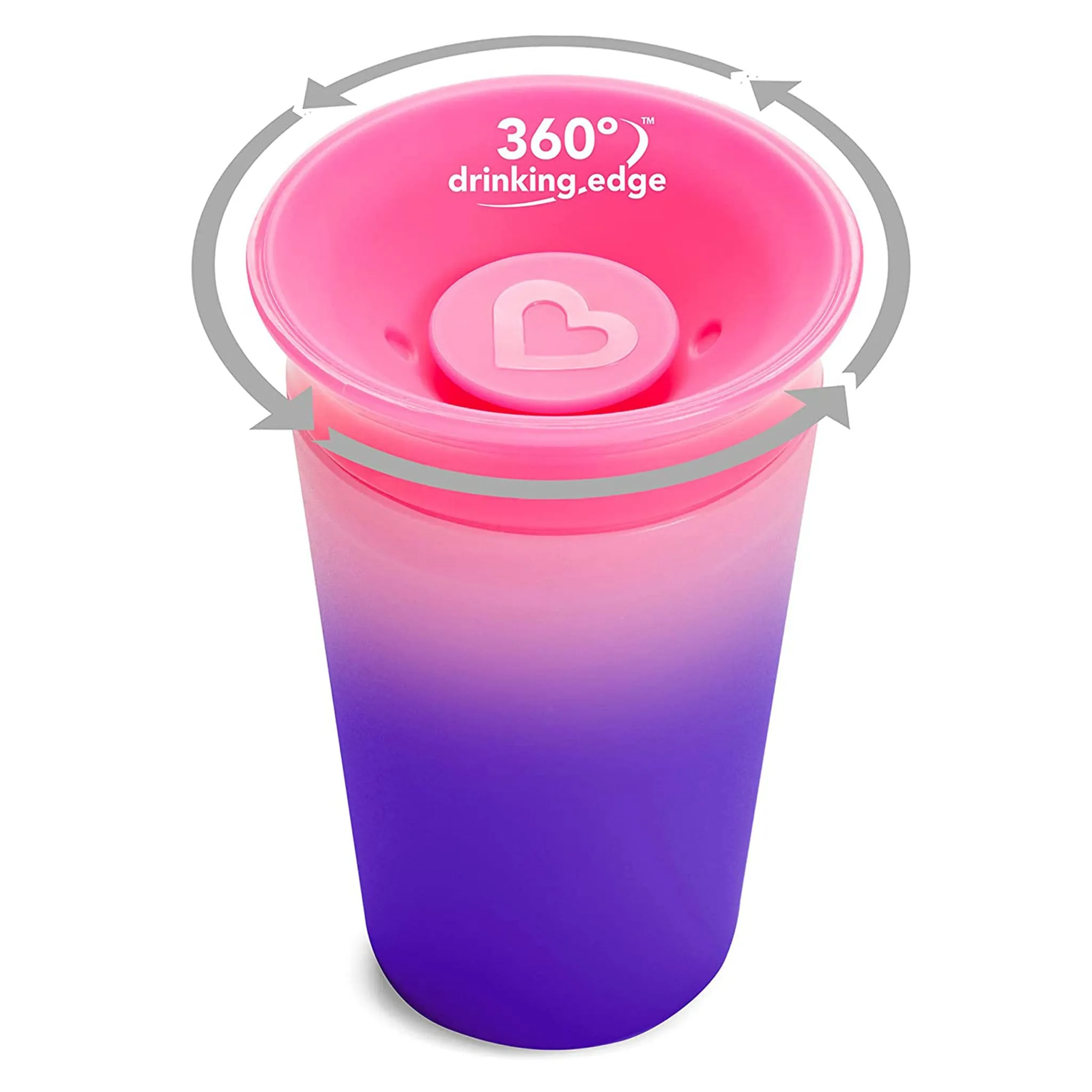 Munchkin Verre Miracle® 360° 9oz - Rose Magique