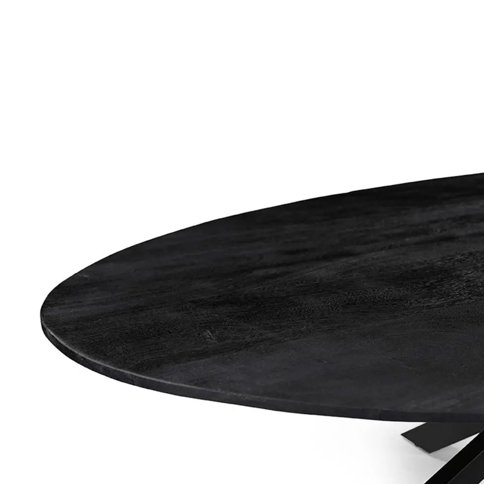 LABEL51 Eettafel James Ovaal Zwart 210cm