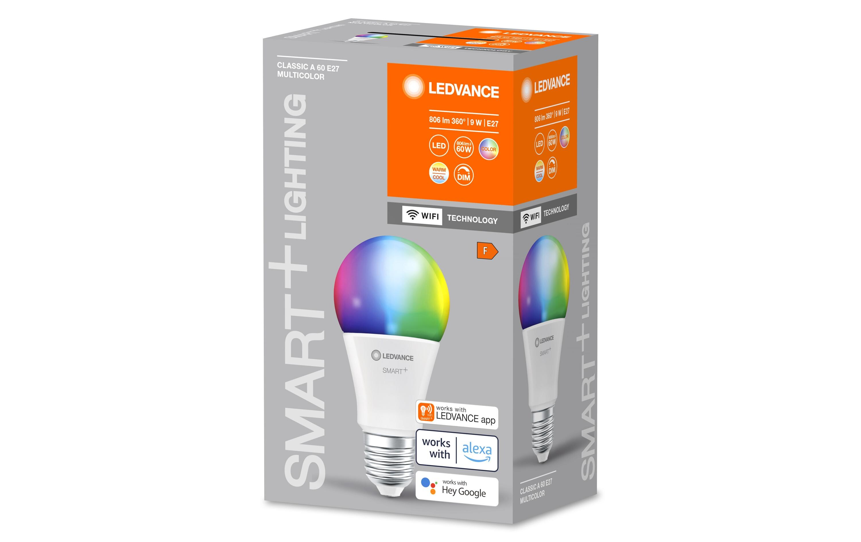 Leuchtmittel SMART+ WiFi Classic A60, E27, 2700-6500K, RGBWKlassische Kolbenform mit WiFi-Technologie