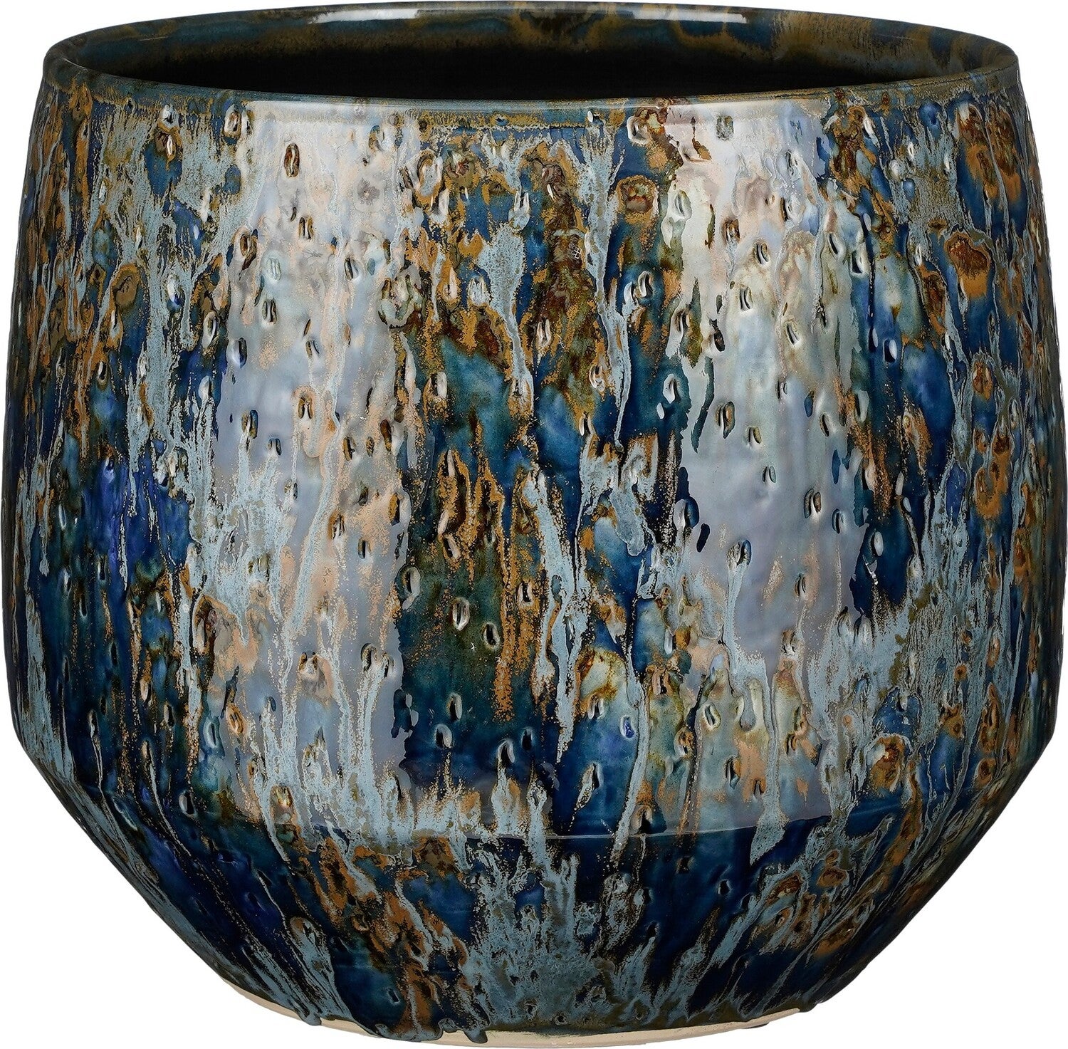 Mica Decorations bloempot Harris blauw D 29 H 26 cm