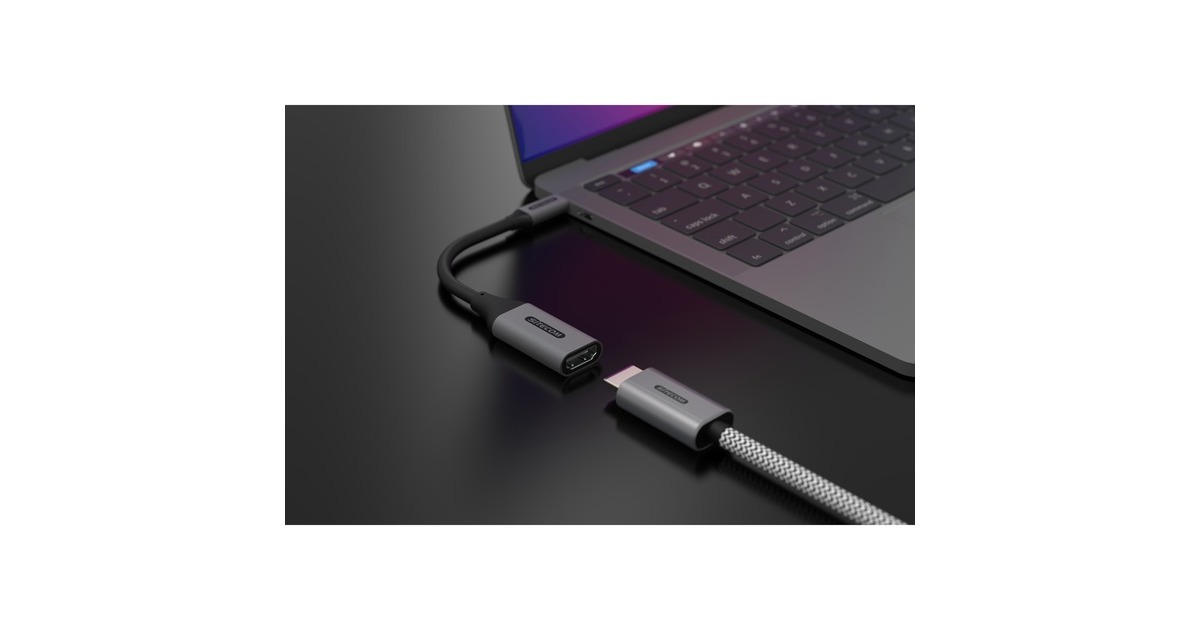 SitecomUSB-C naar HDMI 1.4 adapter  (Grijs, 0,15 meter)