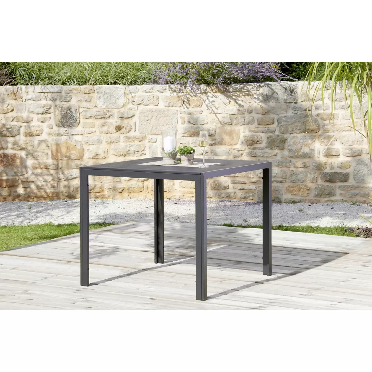 Ondega Gartentisch Milano Dunkelgrau