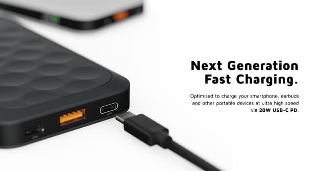 Xtorm 20W Fuel Series 10000mAh powerbank (sort)