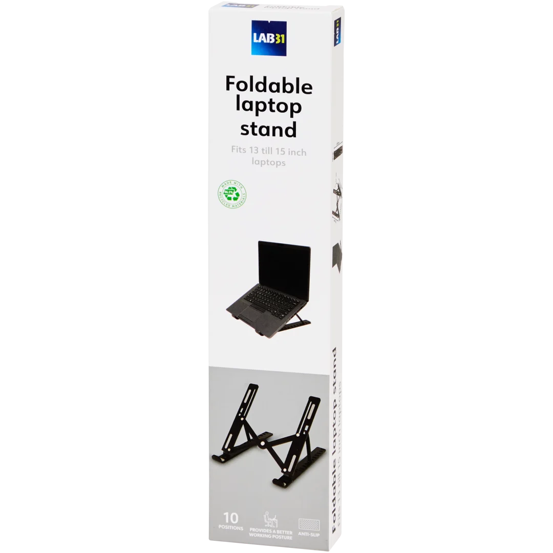 Lab31 laptopstandaard Opvouwbaar