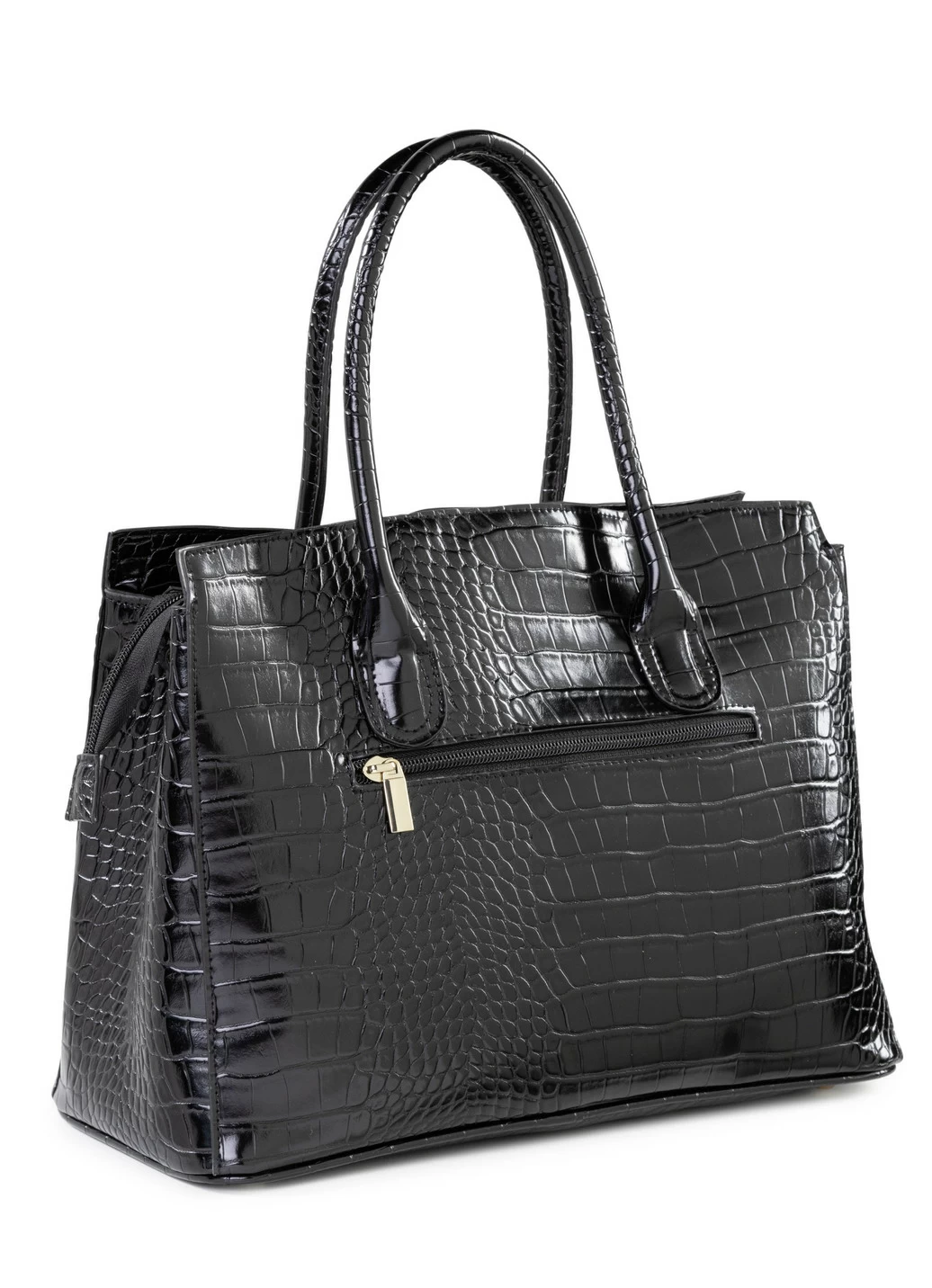 Tasche aus krokogeprägtem Synthetik