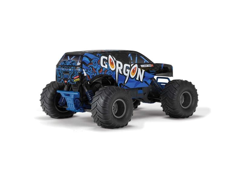 Arrma Monster Truck Gorgon MEGA 550 RWD Blau, ARTR, 1:10 2WD Monstertruck mit Heckantrieb
