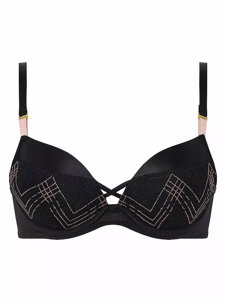 CHANTELLE Push Up BH MEMENTO schwarz / pink lurex schwarz