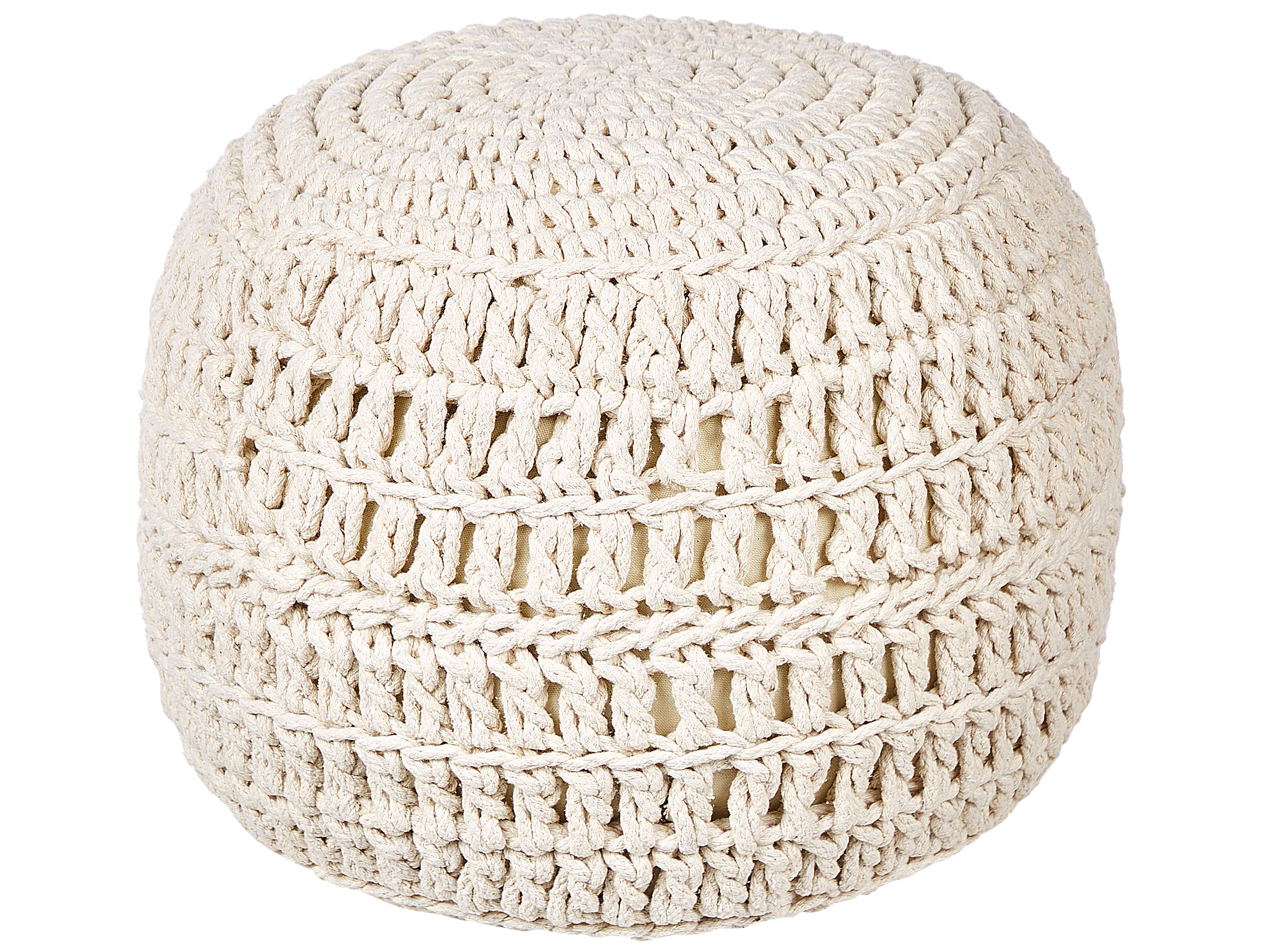 Poef ARPATU Katoen Lichtbeige