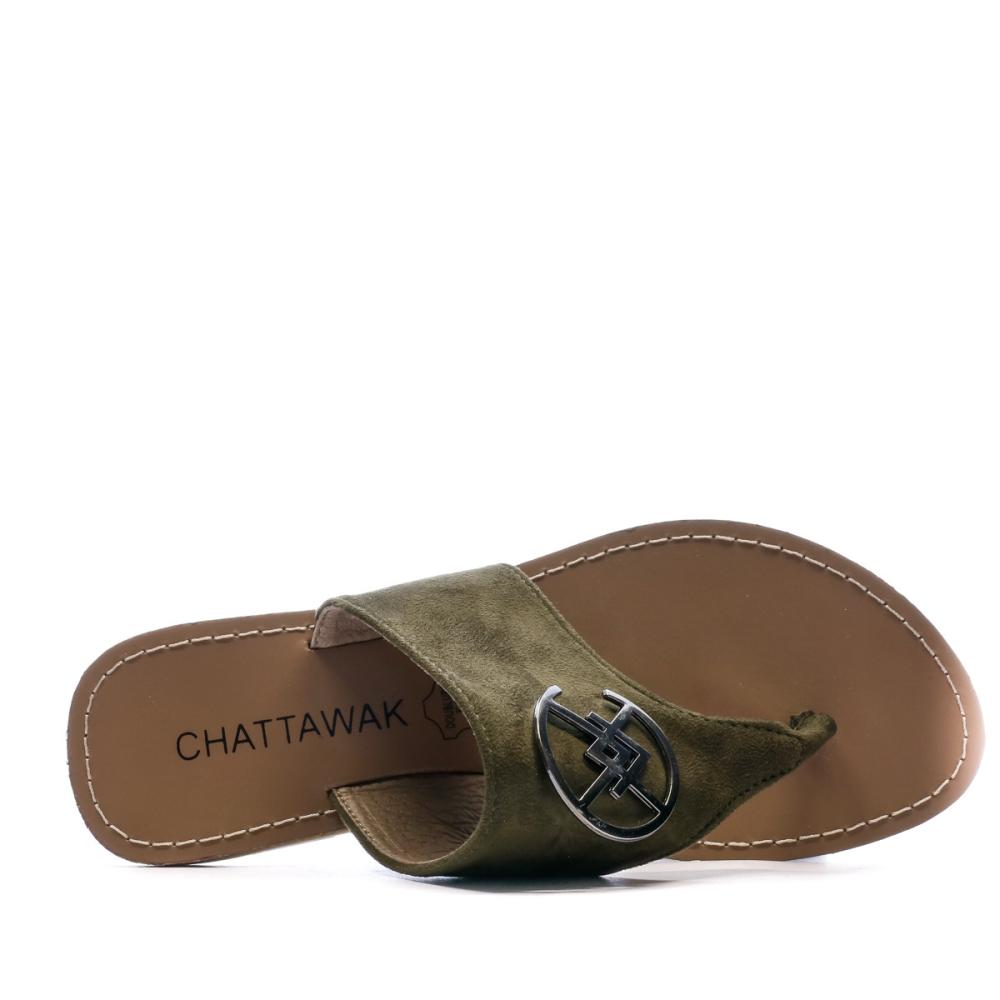 Chattawak Sandales Kaki Femme Chattawak Jojoba