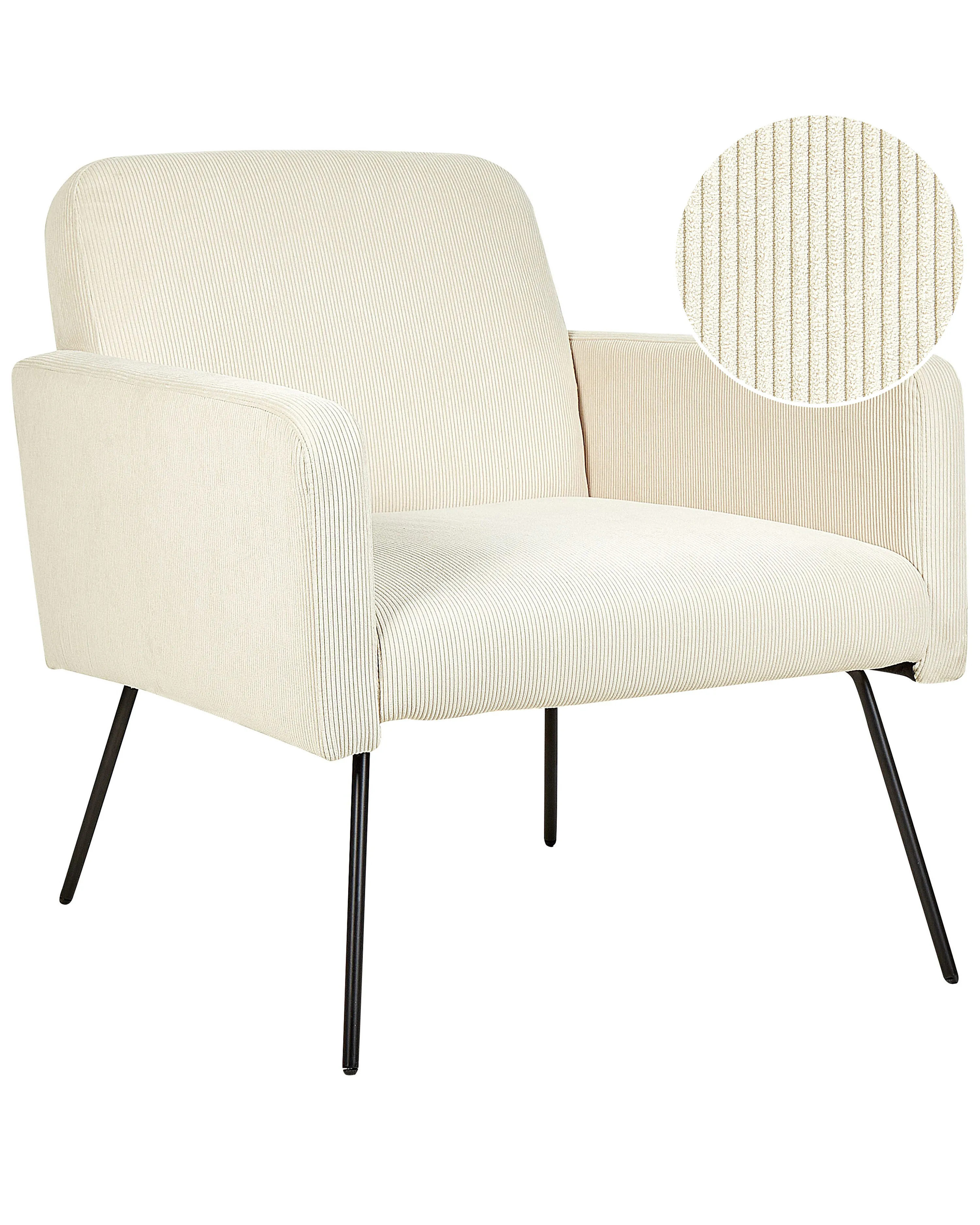 Fauteuil NARKEN Corduroy Lichtbeige