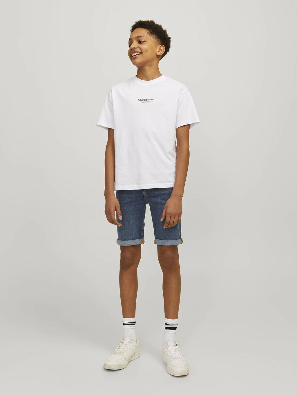 JACK & JONES denim short blue denim