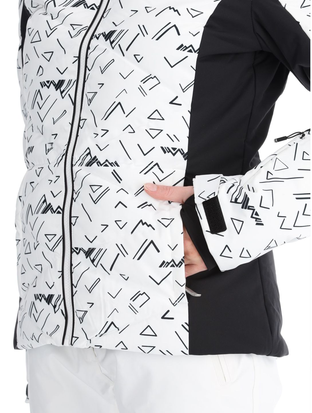 W Staci Print Puffy ski-jas dames