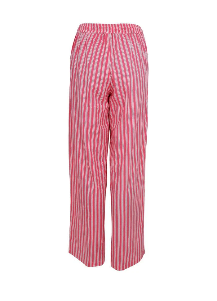 Black Colour Bcflora Pants pink stripe