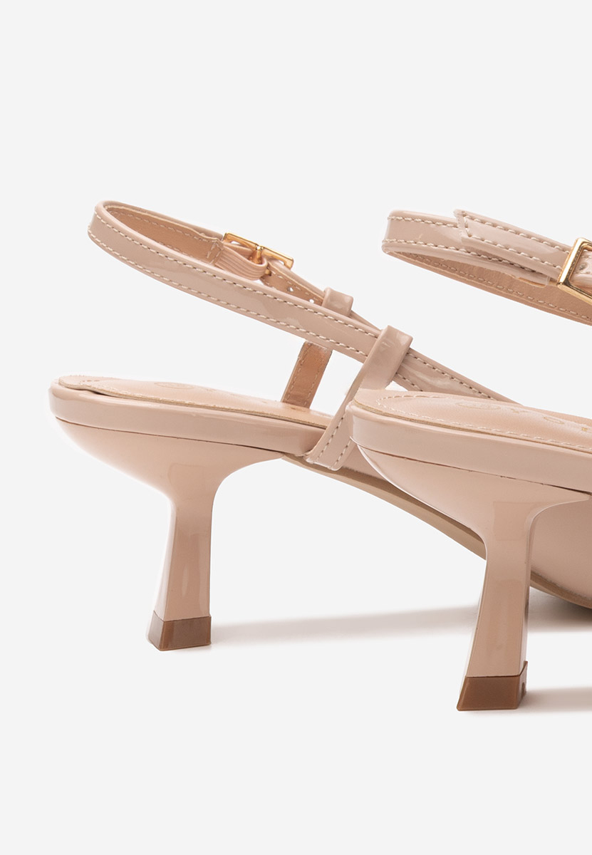 Chaussures slingback nude Crinna