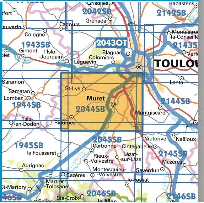 IGN - 2044 SB MURET ST LYS 1 25 000