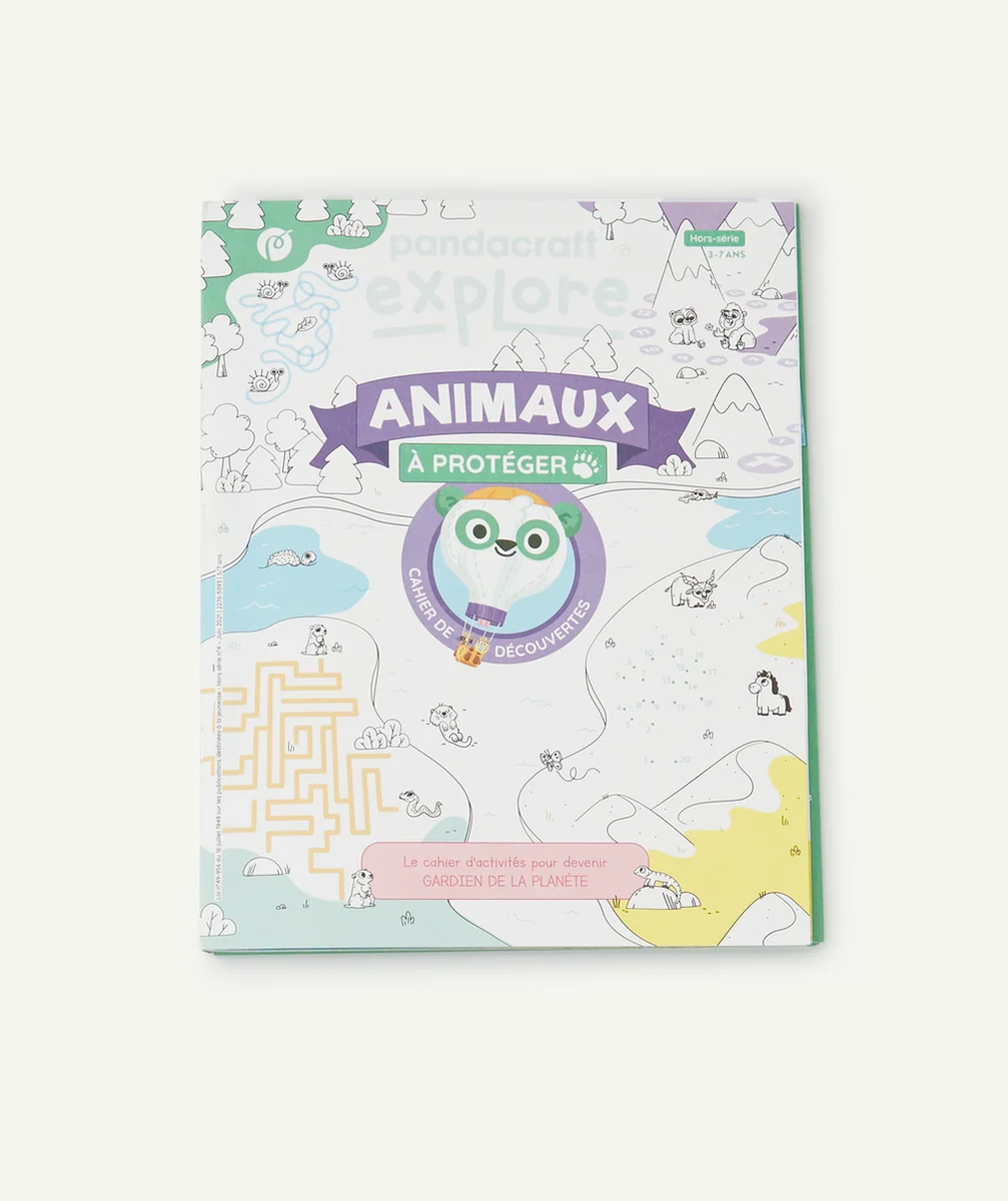 PANDACRAFTCAHIER DE DÉCOUVERTES ANIMAUX À PROTÉGER 3-7 ANS
