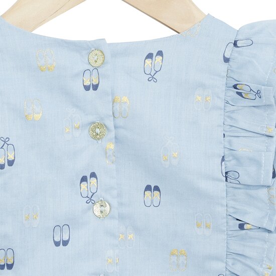 Bleu Ballerine Tunique manches longue   Print Luxembourg        de               Marèse