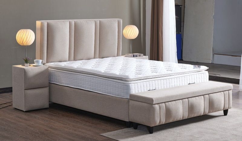 Boxspring Mira - Opbergfunctie - Gestoffeerd - Luxe Velours Stof