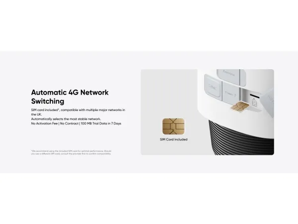 Eufy S330 - Netværksovervågningskamera - panonering / hældningsvinkel - udendørs - støvresistent/vandresistent - farve (Dag/nat) - 4K - audio - trådløs - WiFi - 4G