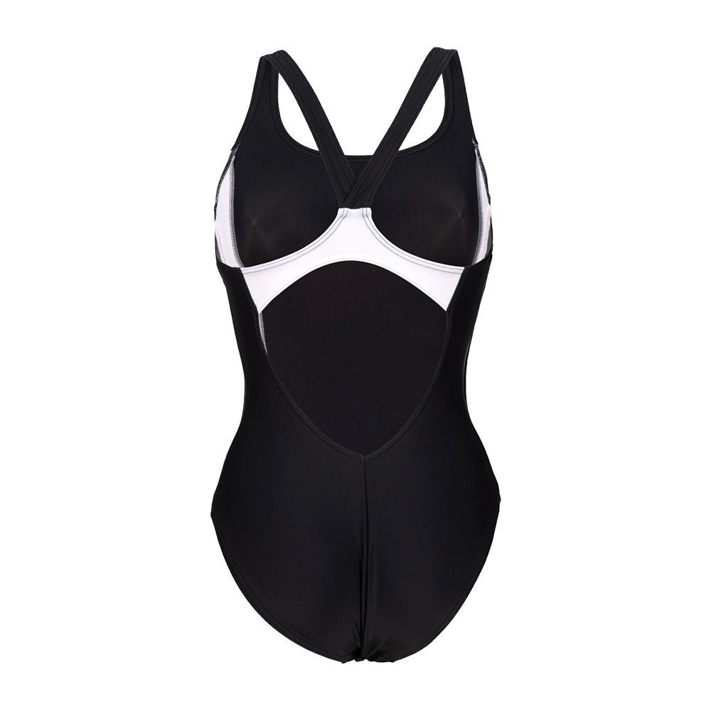Arena THREEFOLD - Maillot de bain 1 pièce Femme black/asphalt/white
