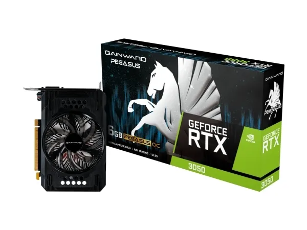 Gainward GeForce RTX 3050 Pegasus - Grafikkort - GF RTX 3050 - 6 GB GDDR6 - PCIe 4.0 - DisplayPort, DVI, HDMI