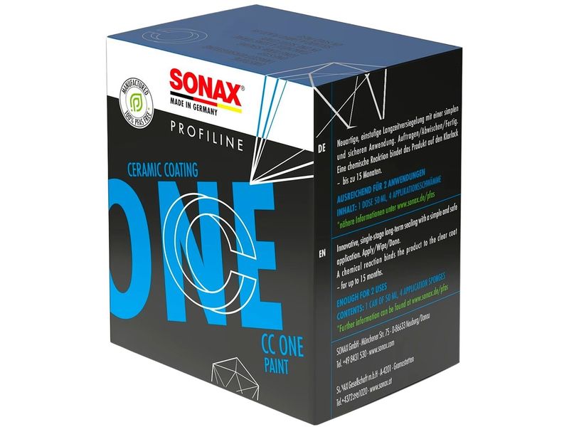 Sonax PROFILINE CeramicCoating CC One, 40 ml Langzeitschutz für Autolack, neueste Si-Carbon-Technologie