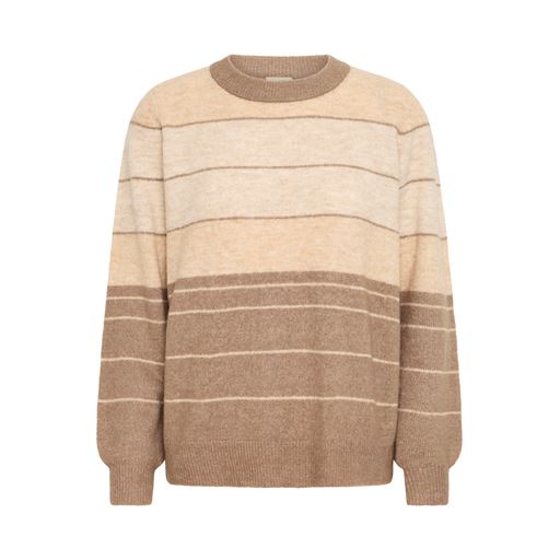 Fransa Ellis Striktrøje, Walnut Melange, XXL