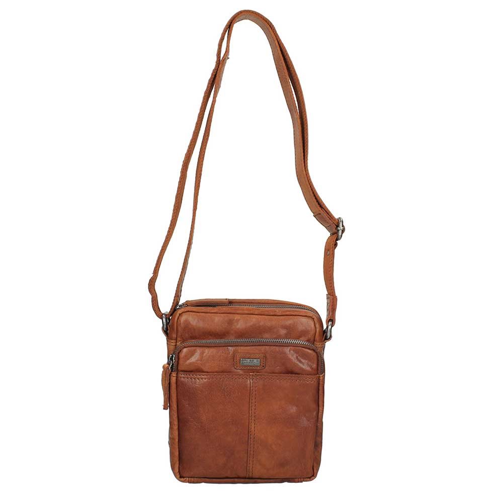 Spikes & Sparrow Bronco Casual Schoudertas brandy
