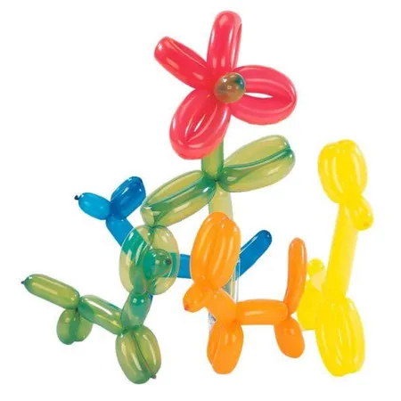 amscan 10 Modellierballons mit Pumpe, 135 cm