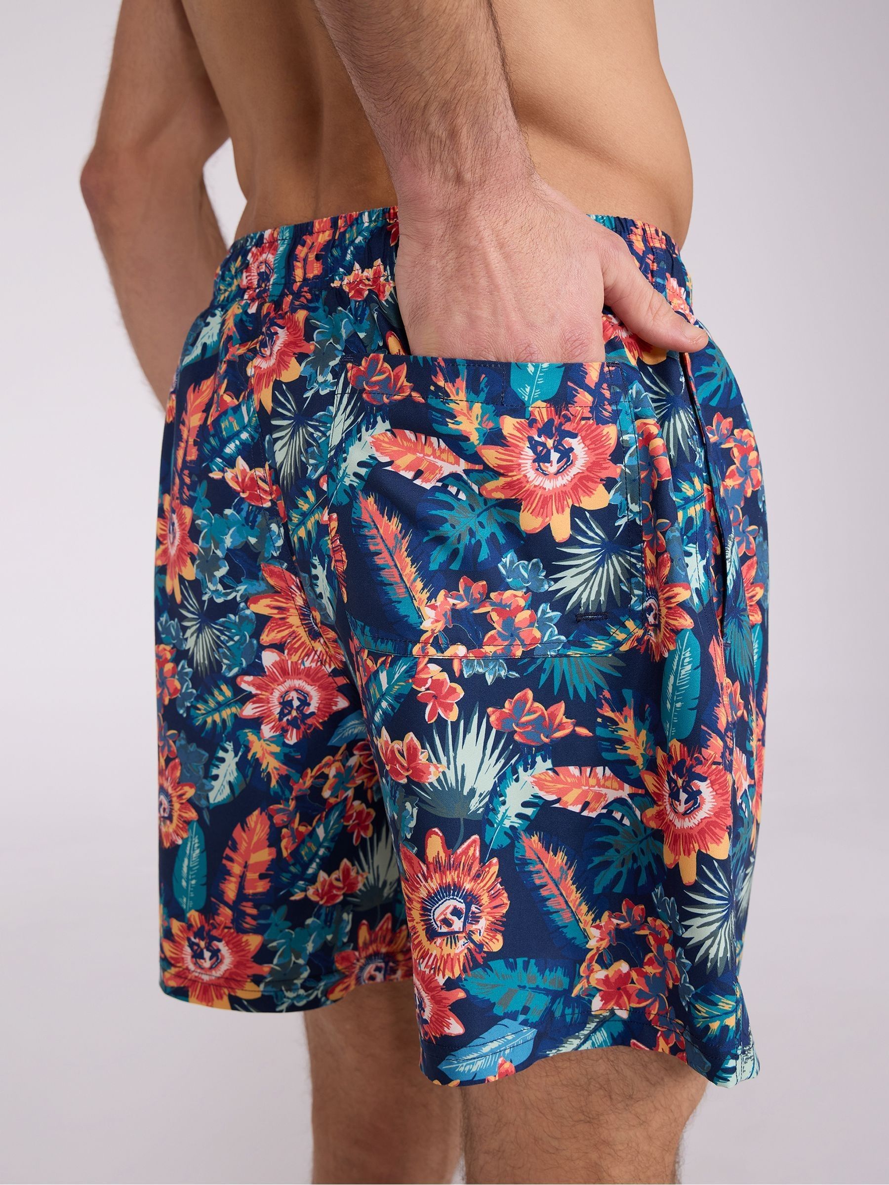 Mountain Warehouse Heren Aruba Sneldrogende Zwemshorts met Print en UV Max-bescherming