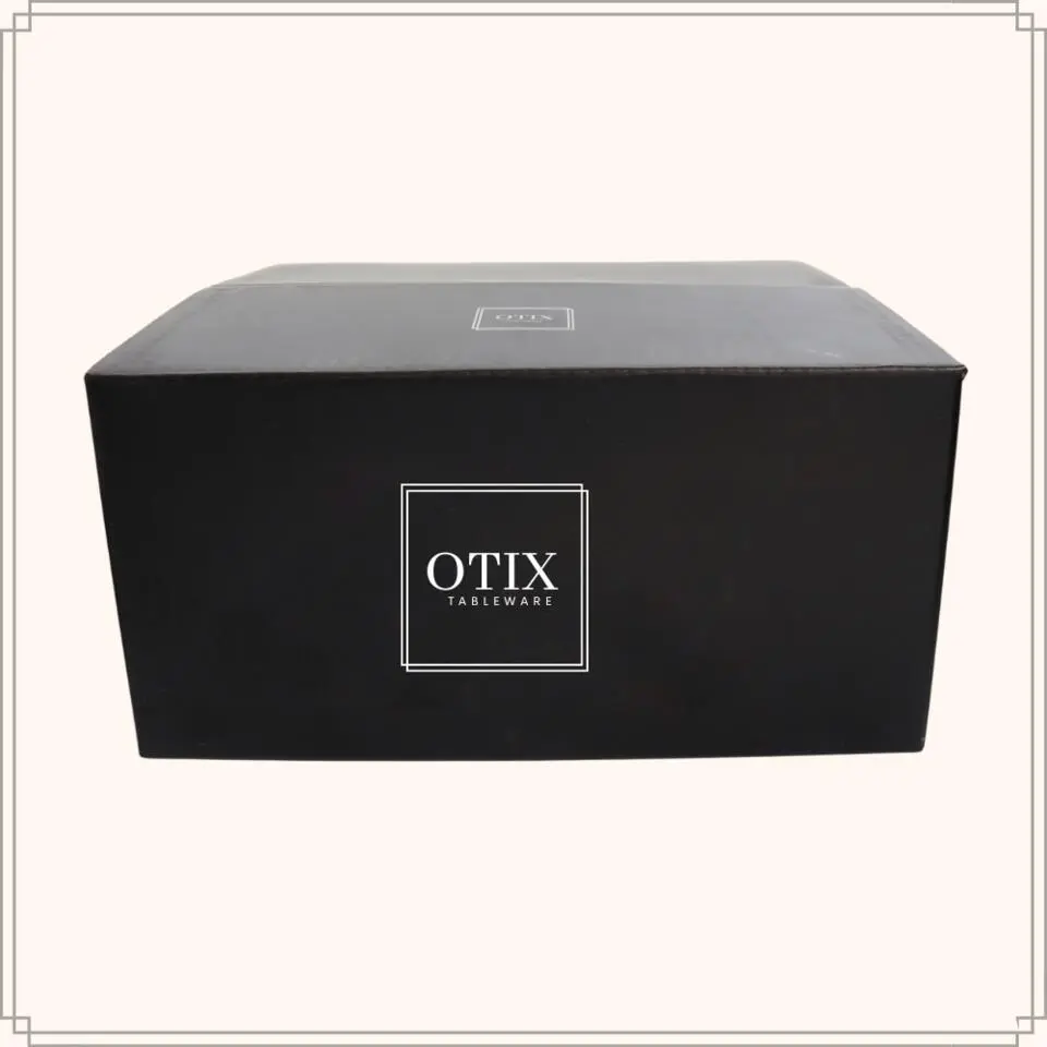 OTIX Waterglazen Set van 12 300ml Diamant vorm Transparant Glas