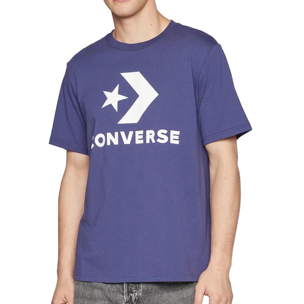 Converse T-shirt Violet Homme Converse Star Chevron