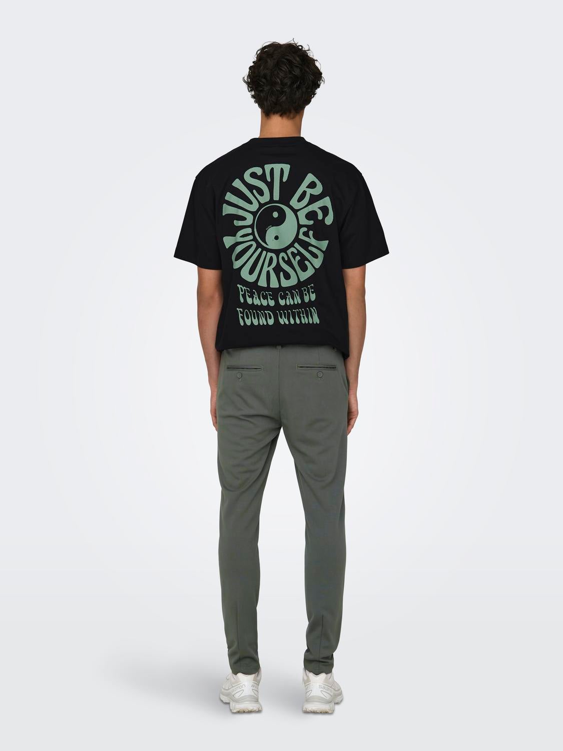 ONSMARK Slim Fit Chino Hose Castor Gray
