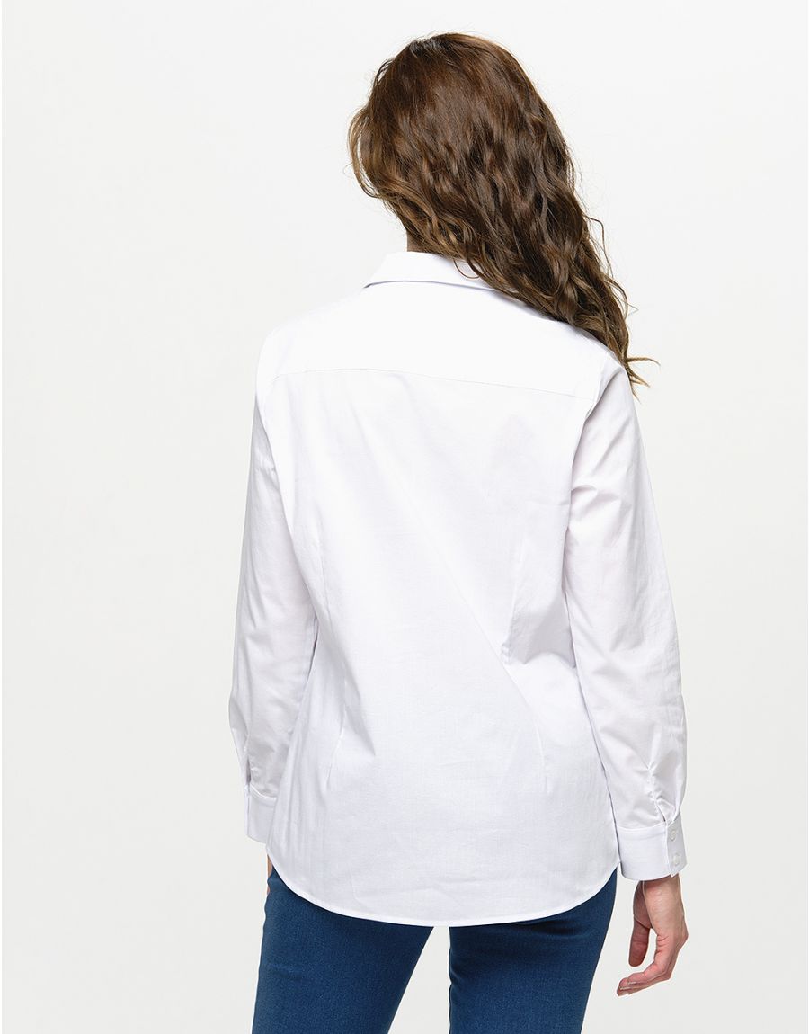 Chemisier blanc coton